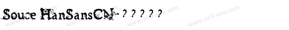 Souce HanSansCN字体转换